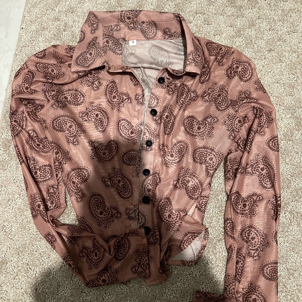 Mesh Western Style Top